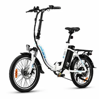 Obrázok produktu pre 20-palcový vodotesný skladací hliníkový elektrobicykel s motorom 250 W, 36 V, 13 Ah Li-ion batériou s dojazdom až 100 km, 7 rýchlostných stupňov, elektrobicykel typu Pedelec, skladací