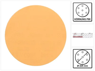 Immagine prodotto di Bosch Best for Wood and Painting C470 Set di dischi abrasivi 225 mm P 80 25 pezzi ( 2608621028 )