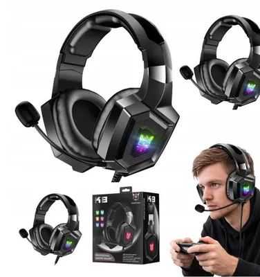 Produktbild von Kabellose Gaming-Kopfhörer mit Ohrmuscheln, tragbar, schwarz, Modell K8, für Gamer