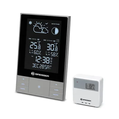 Zdjęcie produktu dla Bresser Optics ClimateTemp NDV antracytowy, metaliczny, srebrny LCD DC / bateria