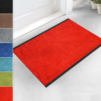 Produktbild von Schmutzfangmatte Monochrom Rot Zuschnitt 200x350 cm