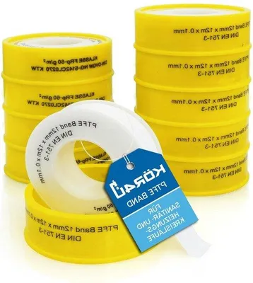 Produktbild von PTFE-Dichtband für Gas und Wasser, 10 Rollen