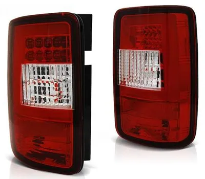 Produktbild von LED Lightbar Design Rückleuchten passend für VW Caddy 3 (2K) 03-14 rot/klar