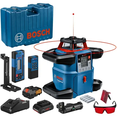 Zdjęcie produktu dla Bosch GRL 600 CHV Professional, 60 m, 3 mm/m, 8,5°, 600 m, 600 RPM, 630-650 nm