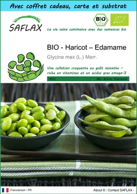 Image de SAFLAX Ensemble-cadeau -- Haricot – Edamame - 8 graines - Glycine