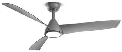 Immagine prodotto di Ventilatore da Soffitto con luce Perenz 7204 GR CT Grigio - Ø 132 cm, 3 Pale, 6 Velocità, Motore DC 35W, Silenzioso