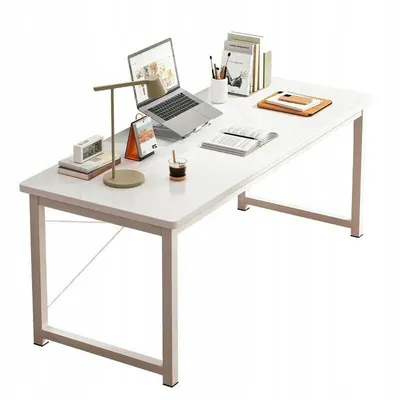 Produktbild von Moderner Schreibtisch & Computertisch (120 cm) in Weiß – Robuster Schülerschreibtisch im Industrie-Design