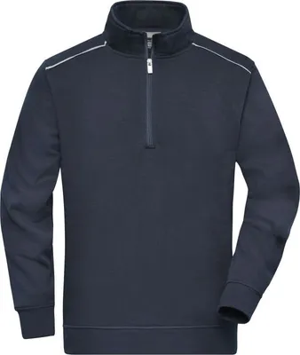 Produktbild von Workwear Half-Zip Sweat - SOLID - navy, Gr. 4XL