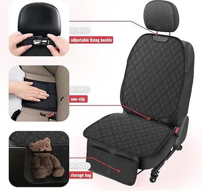 Produktbild von Famanu Autositzauflage für Kindersitze - Schwarz