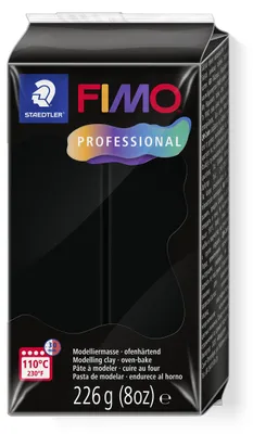 Produktbild von STAEDTLER FIMO professional 8042 ofenhärtende Modelliermasse Einzelprodukt, 226g, schwarz