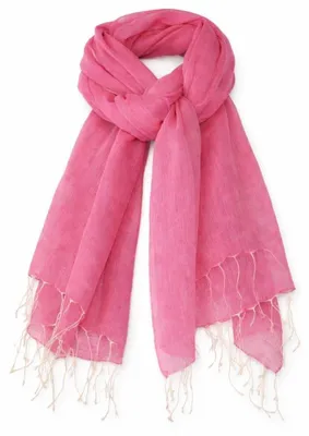 Produktbild von Omgoods – Weicher, baumwollener Schal in Fuchsia