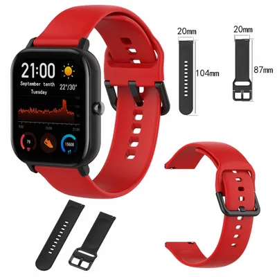 Immagine prodotto di Amazfit GTS4 Mini/GTR Mini Watch TPU Silicone Strap Taglia S Donne Braccio Band Sport