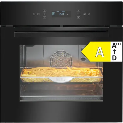 Bomann® Einbau-Backofen | 67 L | 12 Funktionen | Touch-Display | Schnellaufheizung | 50–280 °C | Zubehör-Set | autark | schwarz | A | EBO 7912 schwarz