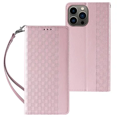 Produktbild von HQWear Magnet Strap Case für Samsung Galaxy S23 Plus, mit Kette, rosa