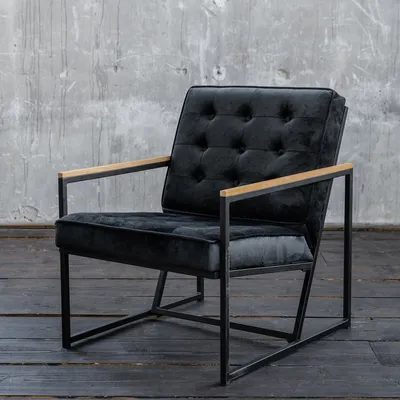 Produktbild von KAWOLA Sessel ARLY Polstersessel Bezug Velvet schwarz