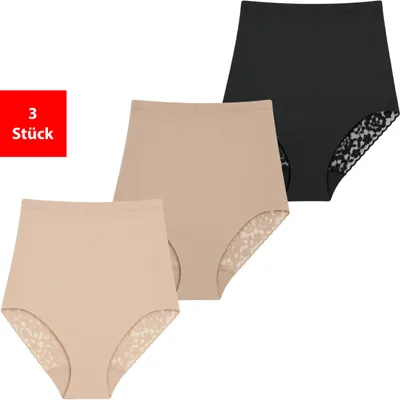 Produktbild von Shapingslips Shapewear Damen Unterwäsche Bauchweg 1er-3er Pack Shape Slips - Farbmix L 3 Stück