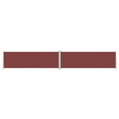 Immagine prodotto di vidaXL Tenda laterale estensibile marrone 160x1000 cm