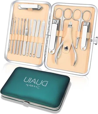 Produktbild von Nagelschere-Set 16tlg. Edelstahl Maniküre