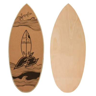 Produktbild von F2  Kork Balance Board Surf 74x30cm Board Only - Trainingsgerät von Kite Weltmeister Finn Flügel