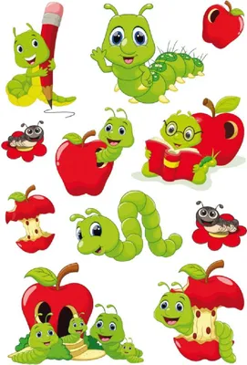 Produktbild von HERMA 15147 10x Sticker MAGIC Fritz der Wurm, Wackelaugen