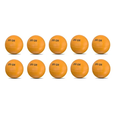 Produktbild von alpas 200g Schlagball 10er Set - Wurfball für Schule, Verein & Leichtathletik - Trainingsball für Weitwurf