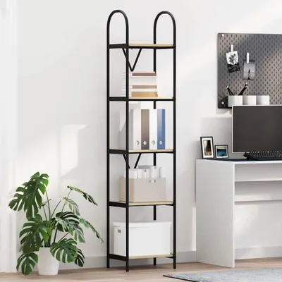 Obrázok produktu pre Maison Exclusive – Knihovňa s 5 policami, rozmer 40 x 30 x 183 cm, materiál: drevovláknité dosky
