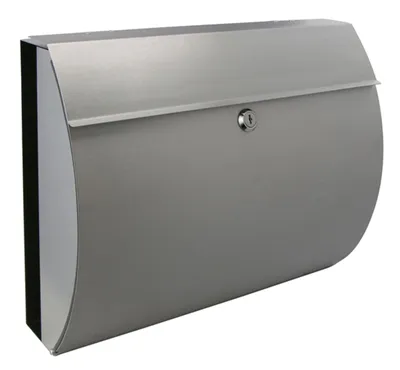 Produktbild von HI Briefkasten mit Zeitungshalter 38x13,3x30,4 cm Edelstahl