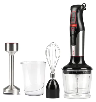 Zdjęcie produktu dla Girmi MX3900, Blender immersyjny, 800 W, Czarny, Stal nierdzewna, Przezroczysty
