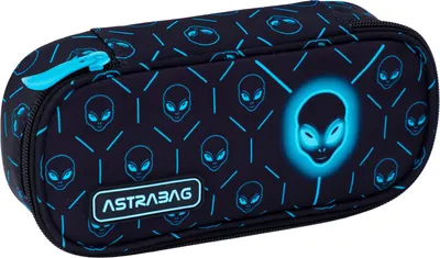 Zdjęcie produktu dla Piórnik Saszetka Owalna Neon Ufo Astra