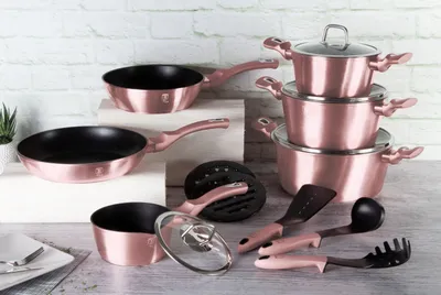 Produktbild von Berlinger Haus Satz Granittöpfe I-rose 8760