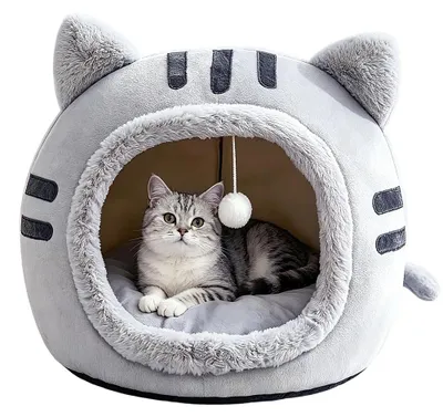 Produktbild von Gemütiges Katzenhaus mit rutschfestem Boden und abnehmbarem Kissen