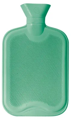 Image de Plic Bouillotte à Eau 2L Verte en Caoutchouc Naturel Réutilisable