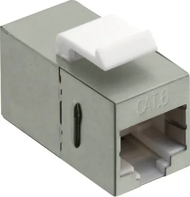 Produktbild von Logilink Keystone Kupplung 2X RJ45 STP 14,5mm, Cat.6, Metall