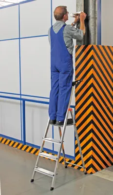 Produktbild von Krause Stehleiter  126351 Stufen-Safety Alu-Leiter. 7 Stufen