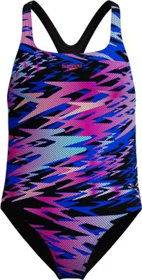 Produktbild von Speedo Hyperboom Print Medalist Badeanzug Mehrfarbig 8 Years Mädchen Mehrfarbig 8 Years