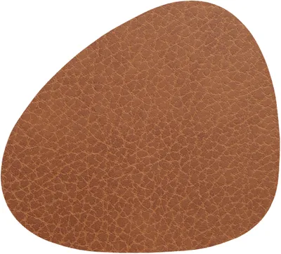 Image de LIND DNA Dessous de verre Bull - Cuir - Nature - 13 x 11 cm