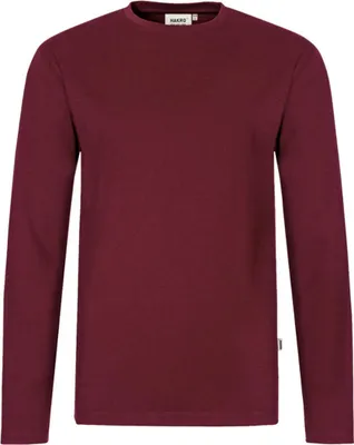 Produktbild von HAKRO Longsleeve Performance Herren #279 Gr. 3XL weinrot