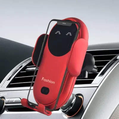 Auto-Ladehalterung 10W, 360° drehbar, automatisch, rot