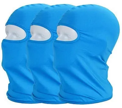 Productafbeelding van Sturmhoed/Balaclava met UV-bescherming, gezichtsmasker, blauw, 3-delig