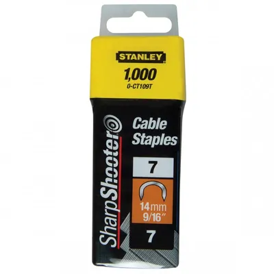 Produktbild von STANLEY Kabelklammern 14 mm  1-CT109T  1000 Stück