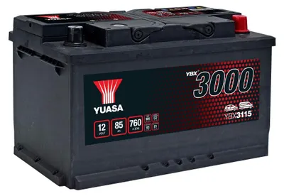 Image de YUASA YBX3115 Batterie de démarrage 12 V 85 Ah 760 A (EN)