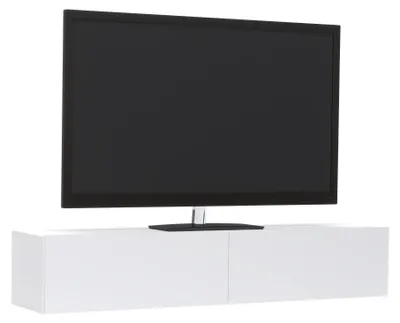 Produktbild von haaus Isla TV-Hängeschrank, 2 Türen, Weiß, 135 x 28 x 25 cm