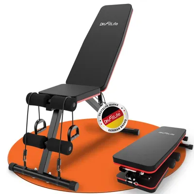 Image de Banc de fitness pliable réglable avec 8 positions