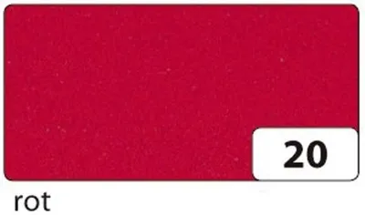 Produktbild von Folia 231020 Moosgummi - 20 x 29 cm, hochrot