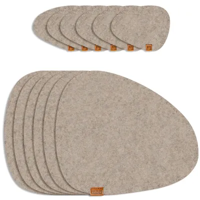Produktbild von Tischsets Glasuntersetzer 12er-Set