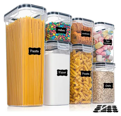 Produktbild von Lebensmittelbehälter-Set 7-teilig luftdicht BPA-frei Kunststoff