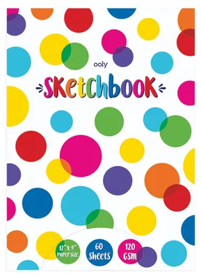 Produktbild von Ooly Skizzenbuch Papier für Kinder - kreativer Zeichenblock 60 Blatt