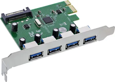 Image de InLine® carte d'interface, 4x USB-A 3.2 Gen. 1, PCIe x1