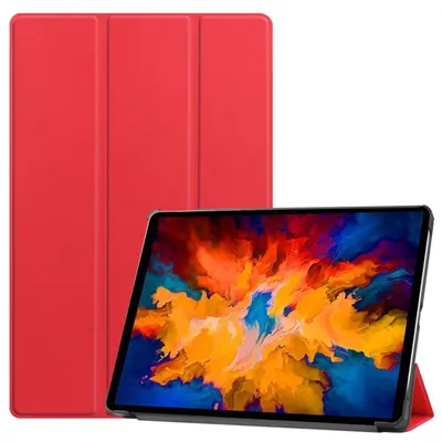 Zdjęcie produktu dla Etui na tablet König Design kompatybilne z Lenovo Tab P11 Pro TB-J706L (11,5") Etui z syntetycznej skóry Smart Cover Case Red