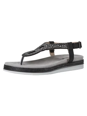 Produktbild von JANA 8-8-28704-28/001 BLACK Riemchensandalen FS 2022, Spocc:37